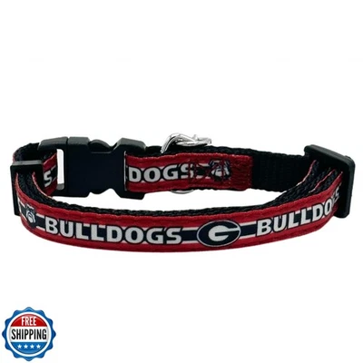 NCAA CAT Collar Georgia Bulldogs Satin Cat Collar College Sports Team Collar  - Image 1 of 3