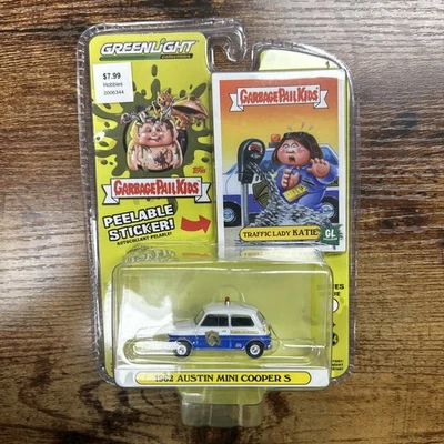 Greenlight Garbage Pail Kids 1962 Austin Mini Cooper S Traffic Lady Katie New - Image 1 of 4