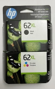 Oryginalny oryginalny atrament HP 62XL czarny i trójkolorowy - COMBO - Zdjęcie 1 z 3