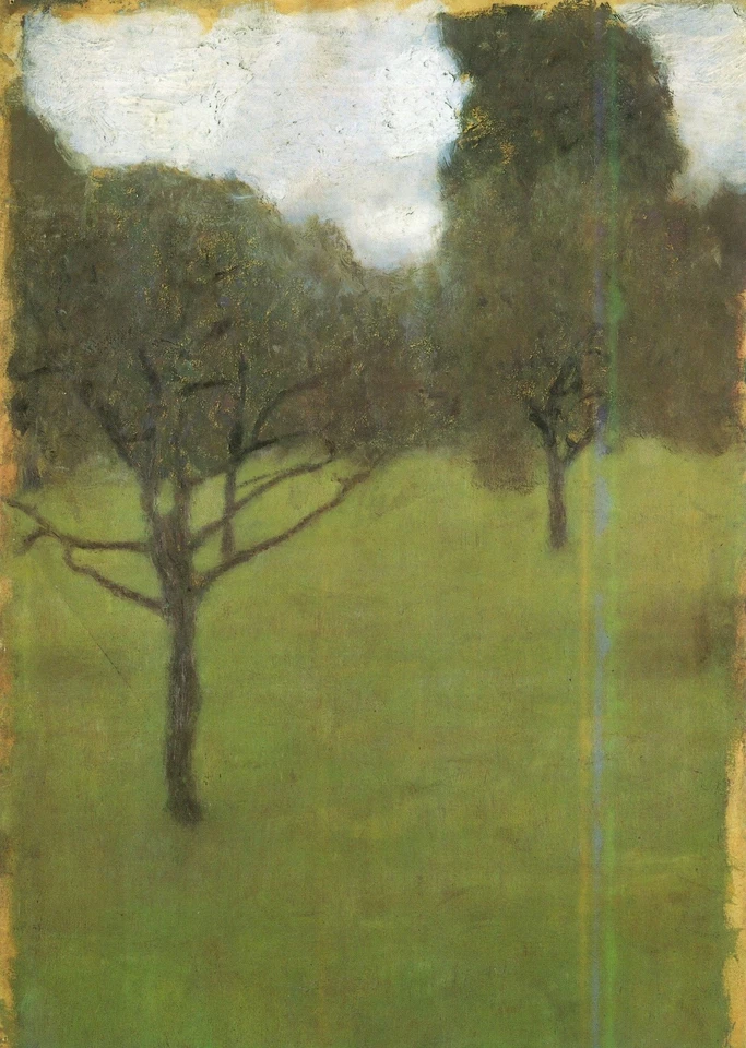 Impressão artística de arquivo Gustav Klimt Orchard 1896 17"x 22" - Imagem 1 de 1