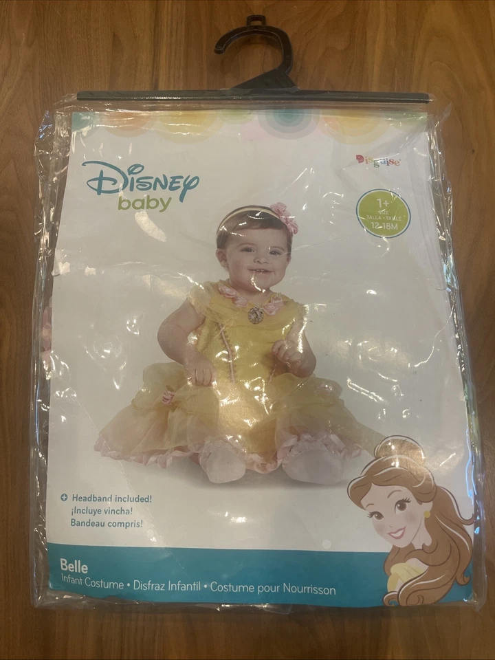 Disney BELLE Princesa Halloween Disfraz Bebé Bella Bestia Infantil 12-18 Meses ✨ Foto 1 de 4