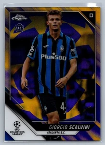 2021-22 Topps Chrome #15 Giorgio Scalvini Purple & Gold Starball Refractor - Picture 1 of 2