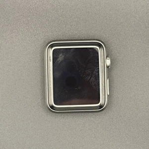 Apple Watch 42mm case 316L Stainless Steel Sapphire Crystal Black Sport Band - Picture 1 of 3