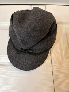 Cappello berretto Stormy Kromer grigio antracite lana taglia 6 3/4 made in USA caccia escursionismo - Foto 1 di 6