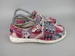 Hey Dude Wendy Funk Multi Aztec Women's Size 7 Slip On Shoes Rare Out Of Stock - Picture 1 of 8