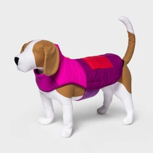 Boots & Barkley Quilted Fleece Lined Dog Puffer Jacket - Pink-Purple, XS #5568 - Picture 1 of 9
