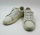 Rag & Bone Women's Low Top Kent Lace Up White Leather and Mesh Sneakers