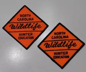 Lot of 2 North Carolina Wildlife Safety Hunter Education Gun Hunting Patch - Picture 1 of 5
