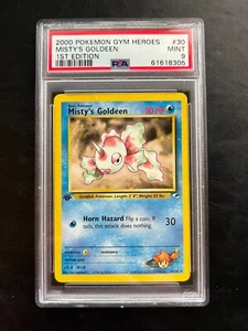 Pokémon Mistys Goldeen - Gimnasio Héroes - 30/132 - PSA 9 - Imagen 1 de 2