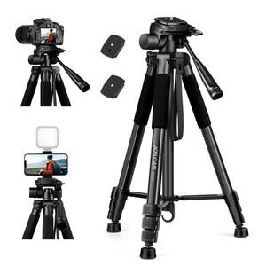 JOILCAN Trepied Appareil Photo pour Canon/Nikon/Sony/DSLR Caméra 165cm Alumin... - Photo 1 sur 8