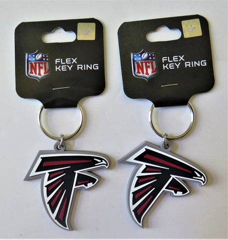 TWO (2) ATLANTA FALCONS, FLEXIBLE KEY RINGS FROM WINCRAFT Cover