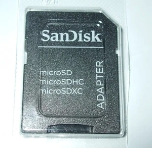 SanDisk Micro SD Card Adapter, Micro SD to SD (SD, SDHC, SDXC) - Picture 1 of 1
