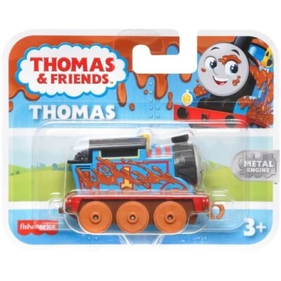 Motor de metal pequeño Thomas & Friends, Thomas con salpicaduras de barro - Nuevo Foto 1 de 4