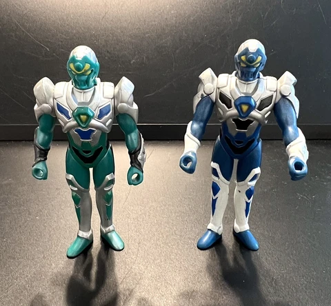 Playmates 1994 Superhuman Samurai Syber-Squad 5 1/4" Action Figure Blue Green Cover