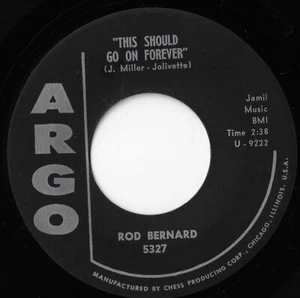ROD BERNARD this should go on forever U.S. ARGO 45rpm 5327_1959 EXCELLENT - Bild 1 von 1