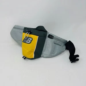 New Balance Fanny Pack Trail Run HIke Bottle Keys Waist Belt Yellow Black Gray - Picture 1 of 19