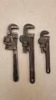 Three Vintage Pipe Wrenches Two 8