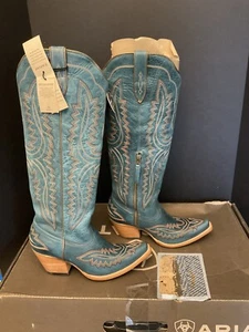 New! Womens ARIAT Casanova Turquoise Tall Western Boots. Size 10B. See Details! - Picture 1 of 13