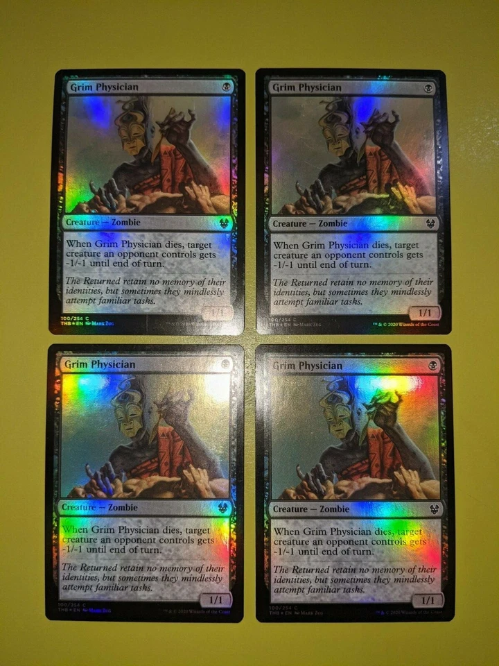 FOIL Grim Physician x4 Theros: Beyond Death 4x Magic the Gathering MTG  - Image 1 of 1