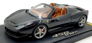 BBR 1/18 Scale Resin P1836C2 - Ferrari 458 Spider Nero Stellato - Black - Picture 1 of 6