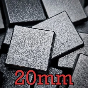 Bases de plástico cuadradas lisas Wargaming de 20 mm Warhammer nuevas Wargames - Imagen 1 de 15