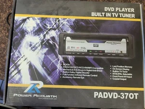 Power Acoustik Single DIN In-Dash Multimedia Disc Player PADVD-370t DVD/CD/Aux - Picture 1 of 5