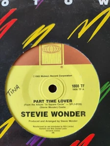 Stevie Wonder "Part Time Lover" 1985 TAMLA MOTOWN Oz 7" 45rpm - Picture 1 of 2