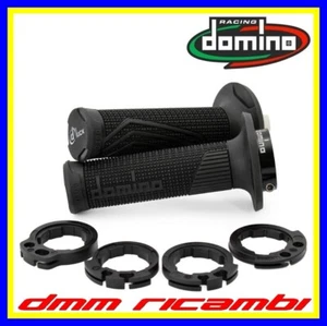 Manopole DOMINO D100 D-Lock Moto 4T Cross Enduro Motard Nero KTM EXC-F SX-F - Foto 1 di 1
