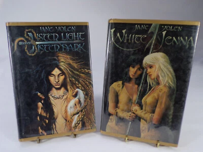 Two 1st Ed Jane Yolen Books Sister Light Sister Dark, White Jenna Hardback C24 Foto 1 de 4