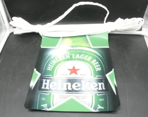 Heineken Beer Flag Banner Sign Wall Decoration: 20 Ft long stringed vinyl banner - Picture 1 of 5