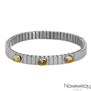 NOMINATION ITALY Made in Italy Three-stone Bracelet  in Stainless Steel 7"