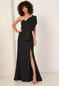 NUEVO VESTIDO BANDEAU DIVIDIDO DELANTERO COLECCIÓN C/MEO NEGRO TALLA S $255.00 - Imagen 1 de 12