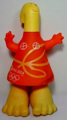 OLYMPICS ATHENS 2004 10'' ATHENA OFFICIAL MASCOT PLASTIC DOLL TOY SOUVENIR - Image 1 of 4