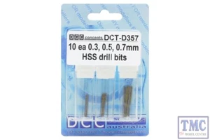 DCT-357 DCC Concepts 10ea of Important Drill Sizes 0.3/0.5/0.7 - Picture 1 of 1