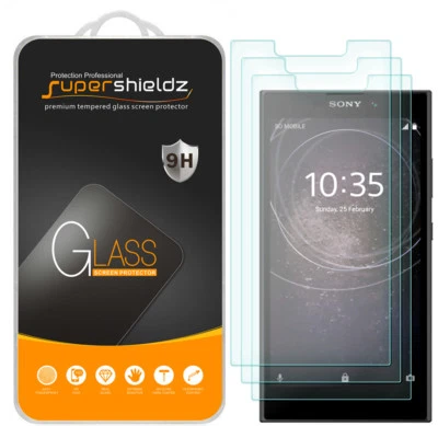 Protetor de tela de vidro temperado 3X Supershieldz para Sony Xperia L2 - Imagem 1 de 4