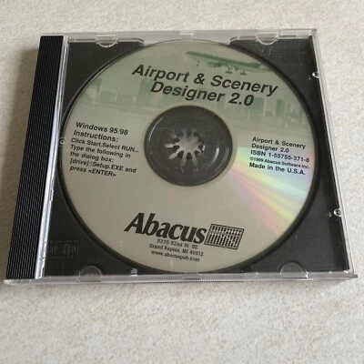 airport & scenery designer 2 pc microsoft flight simulator abacus win95 - Image 1 of 3
