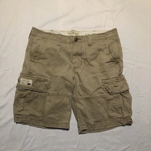 Denim Supply Ralph Lauren Cargo Shorts Mens 34 Brown Chino Khaki Pockets - Picture 1 of 15