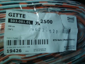 IKEA GITTE FABRIC SOLD PER YARD. NO LONGER AVAILABLE AT IKEA - Picture 1 of 2