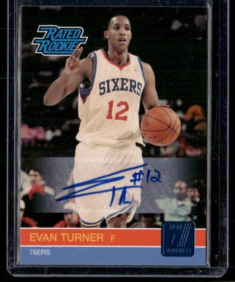 2010-11 Donruss #229 Evan Turner Rated Rookie AUTO #/199 - Image 1 of 2