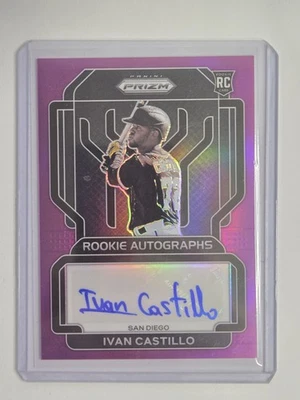 Ivan Castillo 2022 Panini Prizm Rookie Auto Purple Rookie Auto #RA-IC /50 - Image 1 of 2