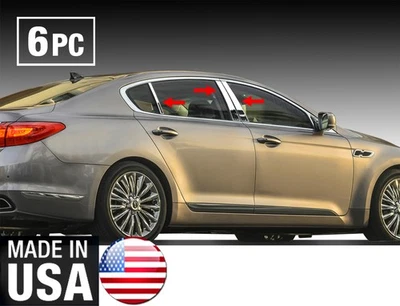 TYGER For 2015-2017 Kia K900 6PC Stainless Steel Chrome Pillar Post Trim - Image 1 of 4