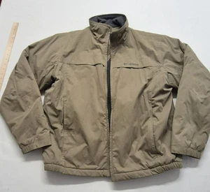 Chaqueta cortavientos Columbia para hombre LG bronceada cremallera completa al aire libre ligera de nailon - Imagen 1 de 20