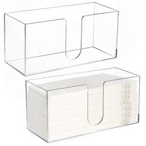2 Pack Acrylic Paper Towel Holder, Folded Countertop Z-fold C-fold Trifold Na... - Picture 1 of 7