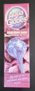Aqua Globe Handblown Glass Plant Watering Bulb 12" - Picture 1 of 10
