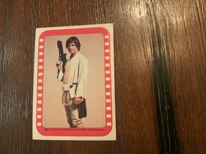 1977 TOPPS STAR WARS SERIES 4 STICKER #42 LUKE SKYWALKER - Picture 1 of 1