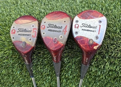 Juego de madera laminada Titleist acero diestro vintage para mujer 1,4,5 Foto 1 de 4