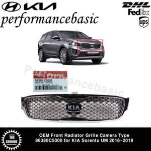 OEM Front Radiator Grille Camera Type 86380C5000 for KIA Sorento UM 2016-2018  - Picture 1 of 4
