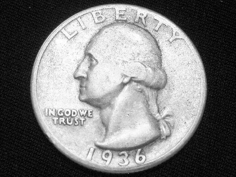 1936 Washington Quarter --- Very Fine Cover