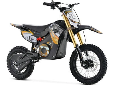 MotoTec Pro Dirt Bike 1200W 36V Electric Bike High-Performance Ride in Orange - Image 1 of 4