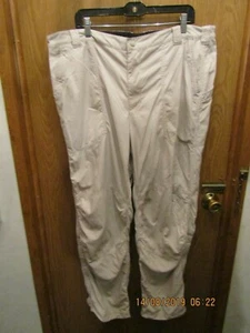 HOMBRE L.L. PANTALONES FRIJOL CINTURA ELÁSTICA 100% NYLON BEIGE 12" CREMALLERA PIERNA TALLA XXL REG - Imagen 1 de 3